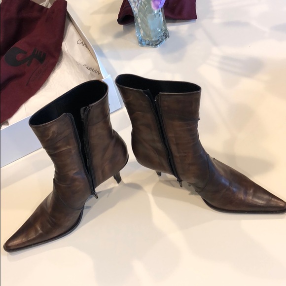 Caiman 3" boot - Leather - Brown - Hand painted - Picture 2 of 6